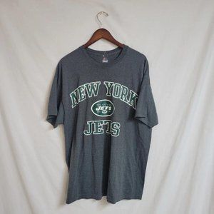 New York Jets LOGO T Shirt Mens Large XL Football Gray